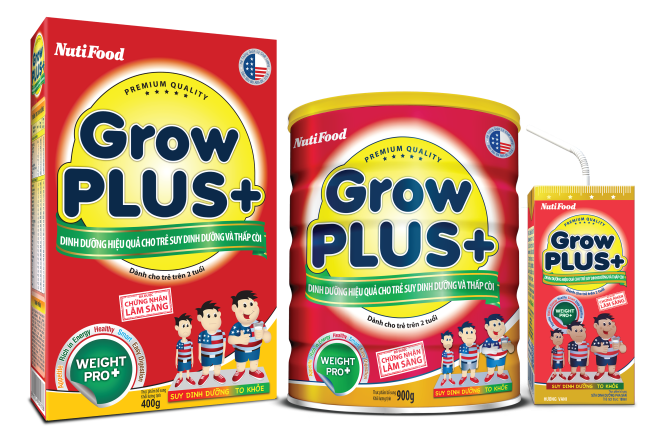 growplus+ cho trẻ tăng cân khỏe mạnh