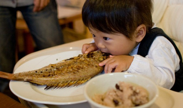 hải sản cung cấp chất dinh dưỡng cần thiết cho trẻ